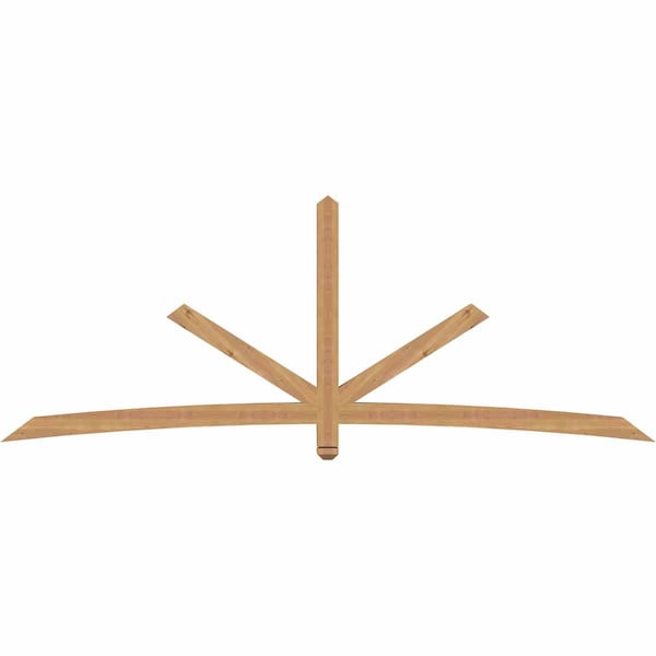 Ekena Millwork Alberta Smooth Timber Gable Bracket, Western Red Cedar, 108"W x 40"H x 3 1/2"D x 3 1/2"F, 9/12 Pitch GBW108X40X0404ALB00SWR - main